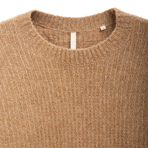Hello Sunflower Yak Sweater Camel 3033 Degli Uberti